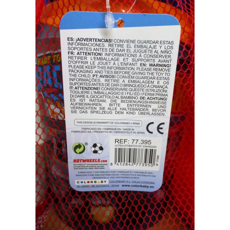 Набор пляжных игрушек Hot Wheels Ø 18 cm полипропилен (12 штук)