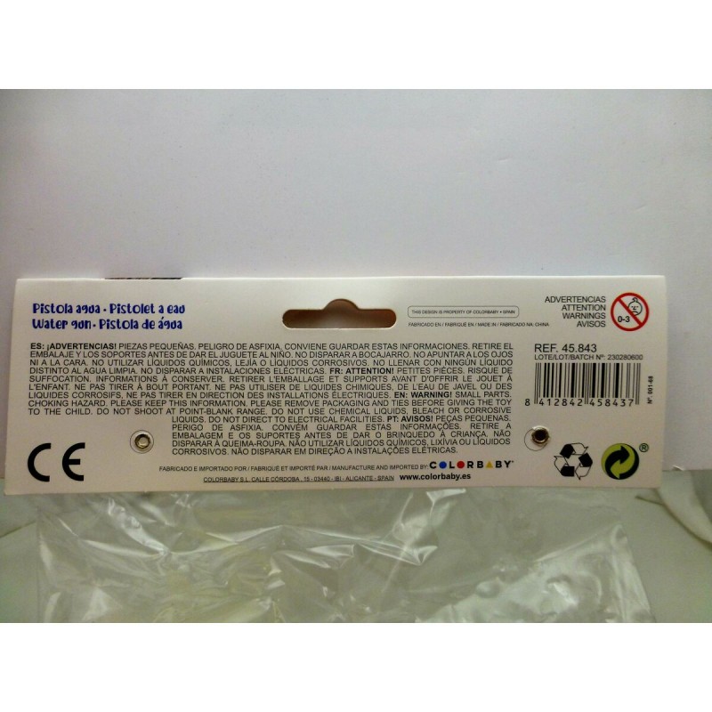 Водяной пистолет Colorbaby 40 x 13,5 x 4,8 cm (12 штук)