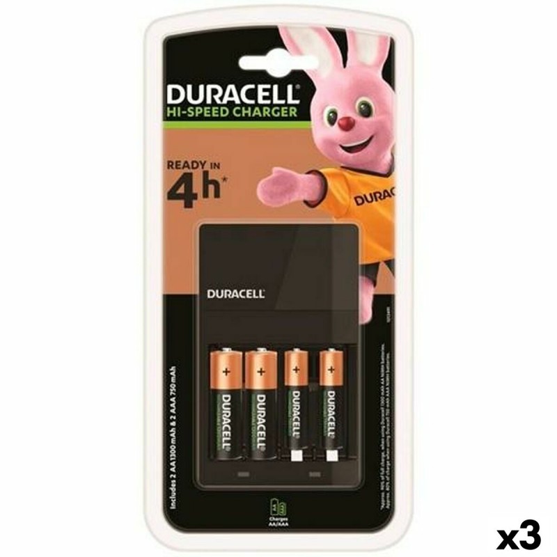 Зарядное устройство + аккумуляторы DURACELL (3 штук)