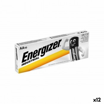 Щелочные батарейки Energizer 1,5 V AA LR6 (10 Предметы) (12 штук)