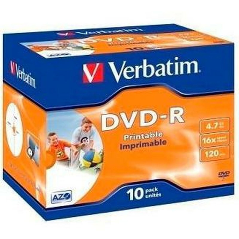 DVD-R Verbatim 4,7 GB 16x 10 Предметы (10 штук)