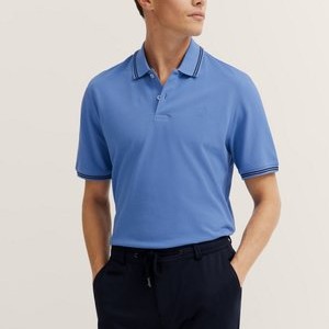 BASIC - Polo shirt - blaugrau BASIC - Polo shirt - blaugrau