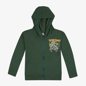 Zip-up sweatshirt - dunkelgrün