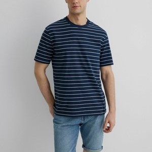 GESTREIFTES CASUAL MIT RUNDHALS - Print T-shirt - dunkelblau GESTREIFTES CASUAL MIT RUNDHALS - Print T-shirt - dunkelblau