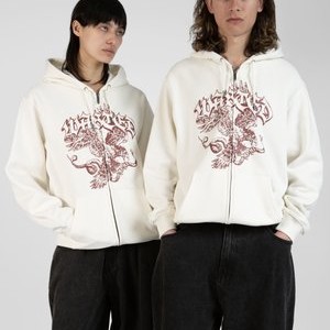 ZIP HOODIE UNISEX  - Zip-up sweatshirt - off-white ZIP HOODIE UNISEX  - Zip-up sweatshirt - off-white