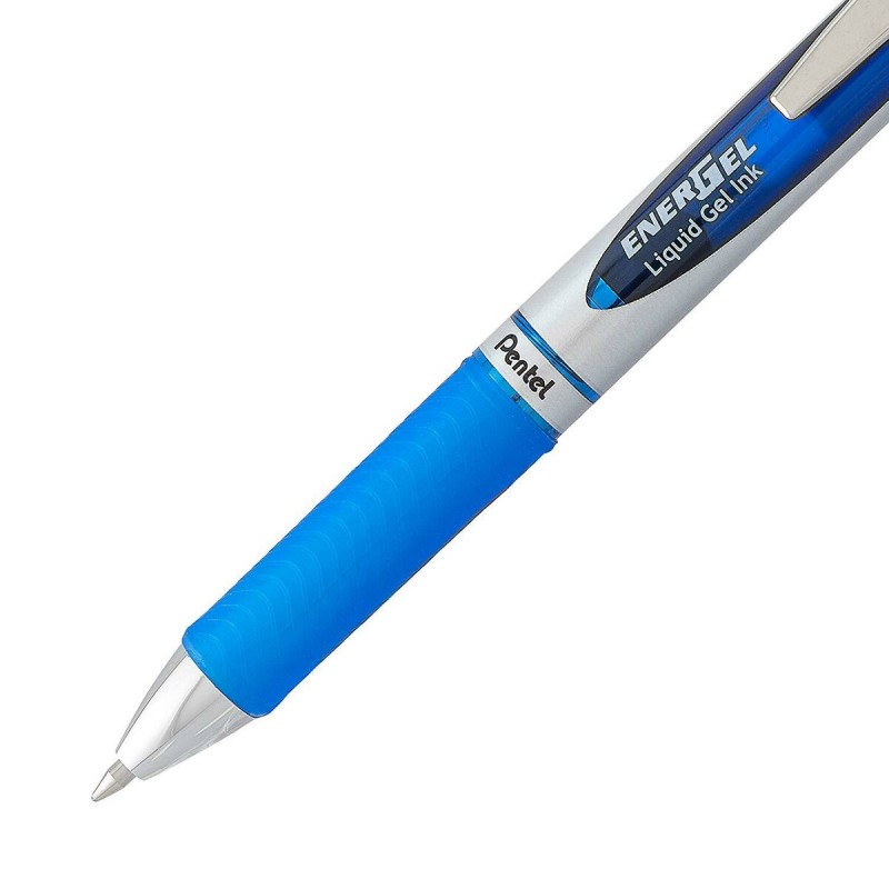 Гелевая ручка Pentel Energel XM Klick 0.7 Синий 12 Предметы