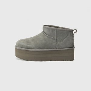 CLASSIC ULTRA MINI PLATFORM - Ankle boots - charcoal CLASSIC ULTRA MINI PLATFORM - Ankle boots - charcoal