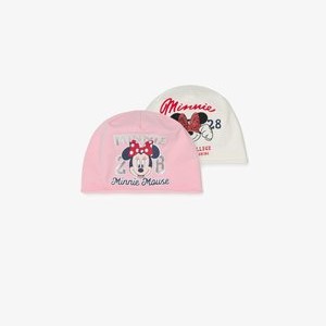 TWO-PACK "MINNIE MOUSE 28" - Beanie - white pink TWO-PACK "MINNIE MOUSE 28" - Beanie - white pink