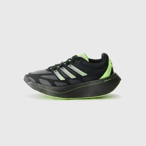 ADIZERO ARUKU UNISEX - Trainers - core black/grey four/signal green ADIZERO ARUKU UNISEX - Trainers - core black/grey four/signal green