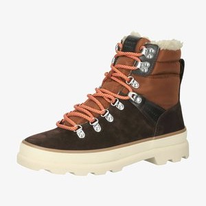 Wedge Ankle Boots - dk brown+toffee g476 Wedge Ankle Boots - dk brown+toffee g476