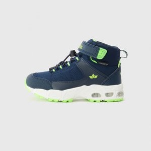 ALAIN UNISEX - High-top trainers - navy/lemon/white ALAIN UNISEX - High-top trainers - navy/lemon/white