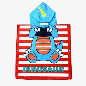 DINOSAUR STRIPES - Bath towel - red stripes DINOSAUR STRIPES - Bath towel - red stripes