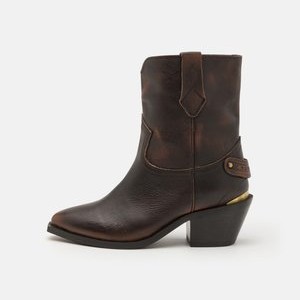APRIL ROAD - Cowboy/biker ankle boot - dark brown APRIL ROAD - Cowboy/biker ankle boot - dark brown