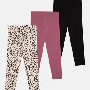 3 PACK - Leggings - Trousers - beige/black/berry