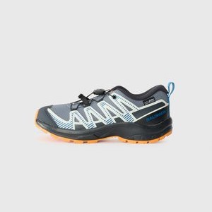 XA PRO V8 WATERPROOF UNISEX - Hiking shoes - grisaille/dark blue/turmeric XA PRO V8 WATERPROOF UNISEX - Hiking shoes - grisaille/dark blue/turmeric