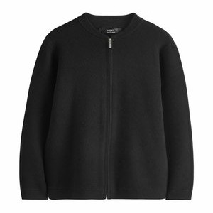 ZIP THROUGH REGULAR FIT - Cardigan - black ZIP THROUGH REGULAR FIT - Cardigan - black