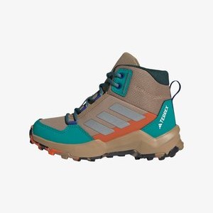 AX4R MID UNISEX - Hiking shoes - cardboard matte silver pure teal AX4R MID UNISEX - Hiking shoes - cardboard matte silver pure teal