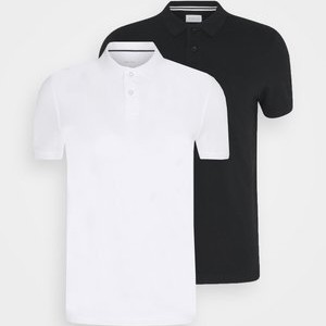 2 PACK - Polo shirt - white/black 2 PACK - Polo shirt - white/black
