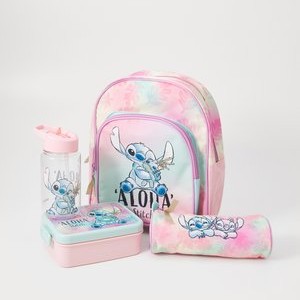 STITCH BACK TO SCHOOL BACKPACK UNISEX SET - School bag - pink STITCH BACK TO SCHOOL BACKPACK UNISEX SET - School bag - pink
