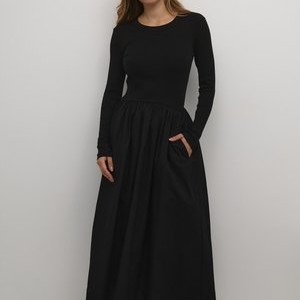 DAGNAMA - Jumper dress - black DAGNAMA - Jumper dress - black