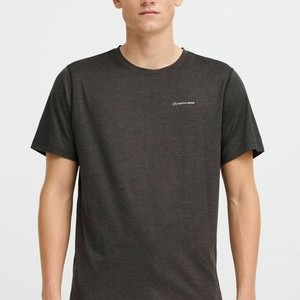 NBADRIAN M - Basic T-shirt - black melange NBADRIAN M - Basic T-shirt - black melange