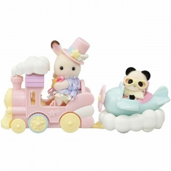Playset Sylvanian Families Amusement Park Ride - Plane & Train Разноцветный