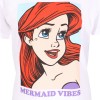 Футболка с коротким рукавом The Little Mermaid Mermaid Vibes Белый Унисекс