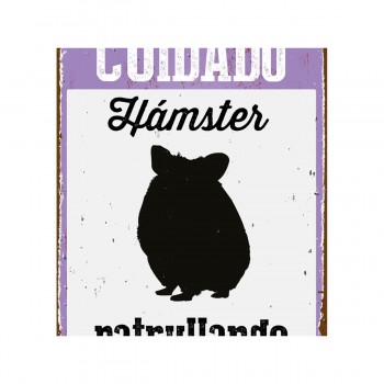 Доска Magnet & Steel Cuidado Hámster Patrullando 14,8 x 21 cm