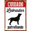 Доска Magnet & Steel Cuidado Labrador Patrullando 14,8 x 21 cm