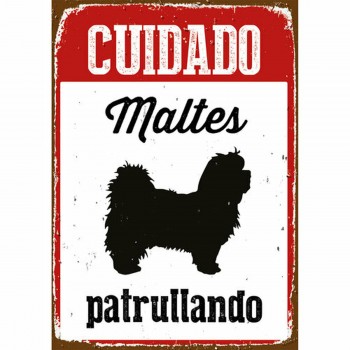Доска Magnet & Steel Cuidado Maltés Patrullando 14,8 x 21 cm