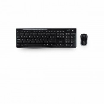 Оптические клавиатура и мышь Logitech 920-004513 2,4 GHz Чёрный Беспроводный
