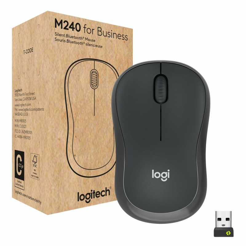 Беспроводная мышь Logitech M240 4000 dpi Графитовый