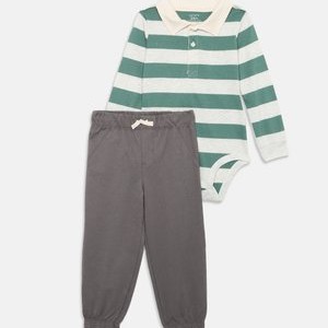 BODYSUIT PANT SET - Long sleeved top - green/grey BODYSUIT PANT SET - Long sleeved top - green/grey