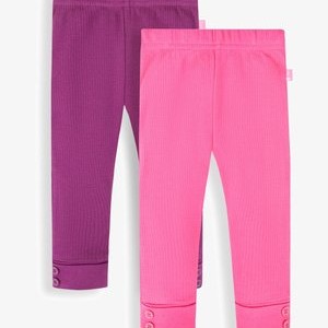 2-PACK - Leggings - Trousers - plum