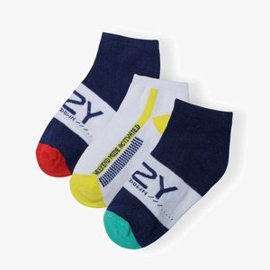 3 PACK - Socks - blue white