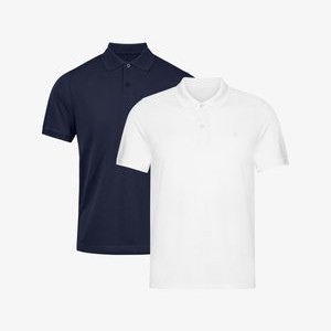 2 PACK - Polo shirt - navy white 2 PACK - Polo shirt - navy white