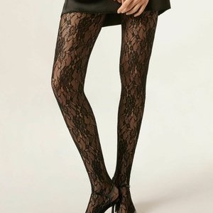 DELUXE SELECTION CAPSULE FLORAL - Tights - black DELUXE SELECTION CAPSULE FLORAL - Tights - black