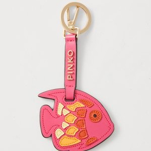 FISH KEYCHAIN - Keyring - fucsia/arancione/shiny gold-coloured FISH KEYCHAIN - Keyring - fucsia/arancione/shiny gold-coloured
