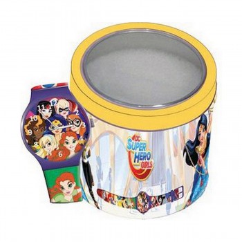 Детские часы SUPER HERO GIRLS - TIN BOX ***SPECIAL PRICE*** (Ø 33 mm)
