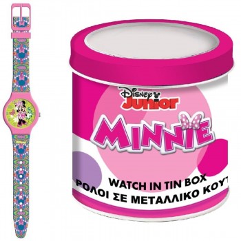 Детские часы Minnie Mouse MINNIE  - TIN BOX Ø 33 mm