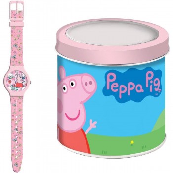Детские часы Peppa Pig PEPPA PIG - TIN BOX Ø 33 mm