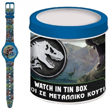 Детские часы Jurassic Park 000570996 - TIN BOX (Ø 33 mm)