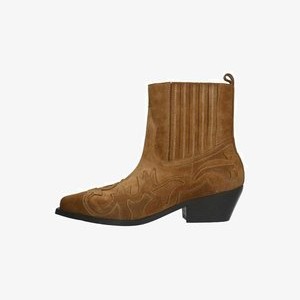 Ankle boots - reddish brown