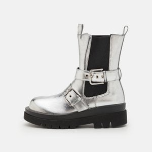 ASPHA - Platform ankle boots - silver ASPHA - Platform ankle boots - silver