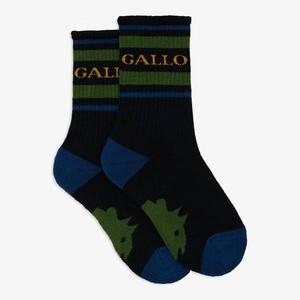 SHORT WITH GALLO WRITING - Socks - navy SHORT WITH GALLO WRITING - Socks - navy