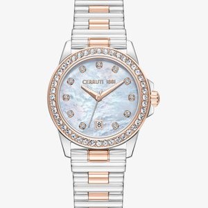 TURCHINO - Watch - silver rose gold tone