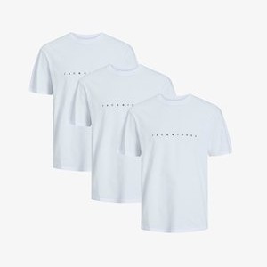 3ER PACK STAR JJ - Print T-shirt - weiß