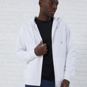 Zip-up sweatshirt - white Zip-up sweatshirt - white