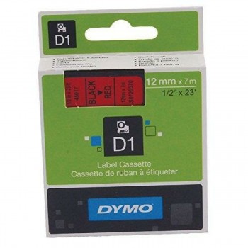 Ламинированная лента для фломастеров Dymo D1 45017 12 mm LabelManager™ Красный Чёрный (5 штук)