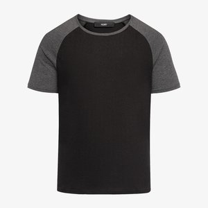 ROUND NECK COLLOR BLOCK A S - Basic T-shirt - schwarz ROUND NECK COLLOR BLOCK A S - Basic T-shirt - schwarz